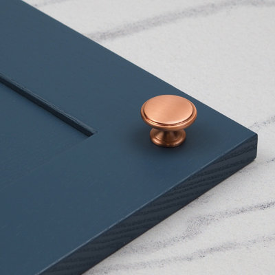 32mm Satin Copper Cabinet Knob Rose Gold Cupboard Door Drawer Pull Handle  Bathroom Bedroom Furniture Replacement