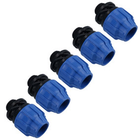 32mm x 1" MDPE Male Adapter Compression Coupling Fitting Water Pipe 5PK