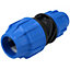 32mm x 25mm MDPE Reducing Coupler Pipe Union Cold Water System Fitting