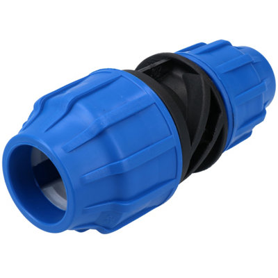 32mm x 25mm MDPE Reducing Coupler Pipe Union Cold Water System Fitting