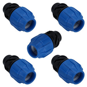 32mm x 3/4" MDPE Female Adapter Compression Coupling Fitting Water Pipe 5pk