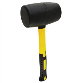 Double Headed Face Rubber and Soft Nylon Hammer Mallet 45mm Head Width