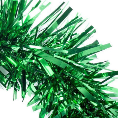32Pcs Green Tinsel Tree Decoration 1.8m