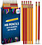 32pk HB Pencils With Rubbers On The End, HB Pencil Pack with Erasers, Writing Pencils for Children, Pencils for School Supplies
