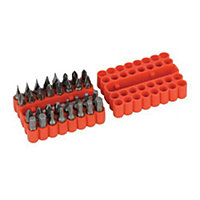 33 Piece Screwdriver Bit Set Frequently Used Sizes Bit Holder & Case