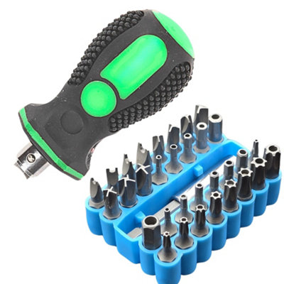 33 Piece Security Bit Set 25mm 1/4