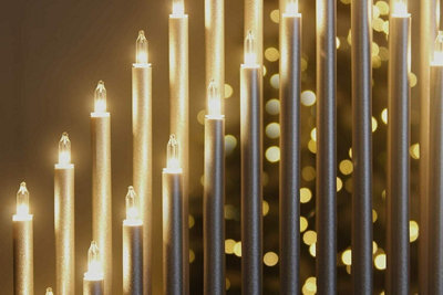 33 Pipe Christmas Candle Bridge - White - 3