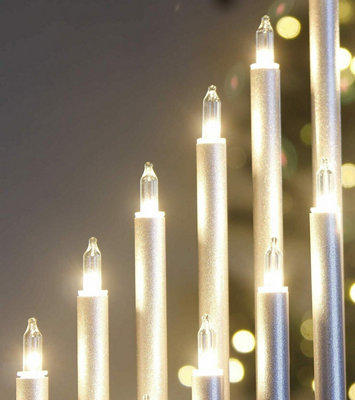 33 Pipe Christmas Candle Bridge - White - 4