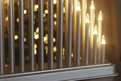 33 Pipe Christmas Candle Bridge - White - 5
