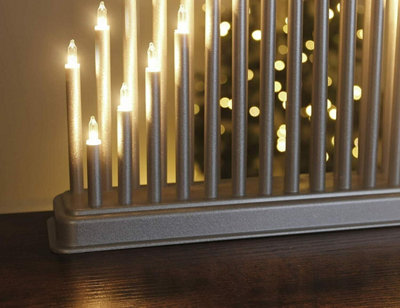 33 Pipe Christmas Candle Bridge - White - 6