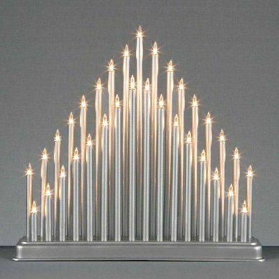 33 Pipe Christmas Candle Bridge - White - 7
