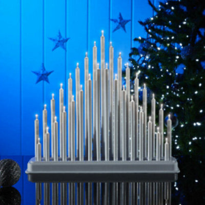 33 Pipe Christmas Candle Bridge - White - 8