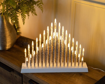 33 Twisted Pipe Christmas Candle Bridge - Silver - 8