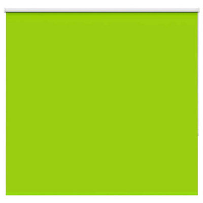 Berkfield Roller Blind Blackout Leaves Green 155X150 Cm Fabric Width 151.6 Cm Polyester from B&Q