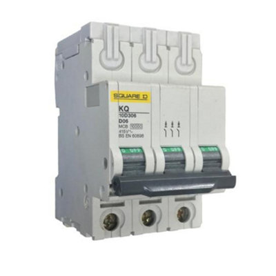 B&Q -  Kq10D306 Miniature Circuit Breaker (Mcb) Tp Type D 10Ka6 Amp