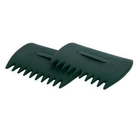 330mm x 250mm Leaf Collectors Pronged Scoops For Leaves Garden Waste Tough