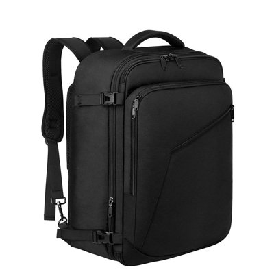 B&Q Large Capacity Travel Luggage Backpack, Expandable Multi Compartment Laptop Backpack, Durable Carry On Rucksack