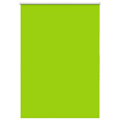 Berkfield Roller Blind Blackout Leaves Green 105X130 Cm Fabric Width 100.7 Cm Polyester from B&Q