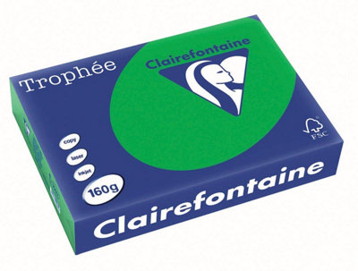 Clairefontaine Copier Paper Trophee A4 160 Grams Billiard Green from B&Q