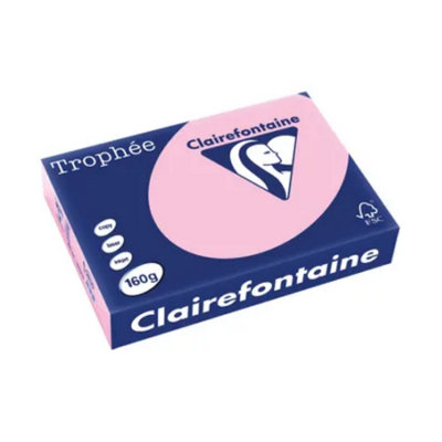 Clairefontaine A4 160Gsm Pink Trophee Card (Pack Of 250) from B&Q