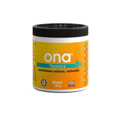Ona Block Smell Flavour Odour Neutraliser Eliminate Air Odor Control Hydroponics (Tropics) from B&Q