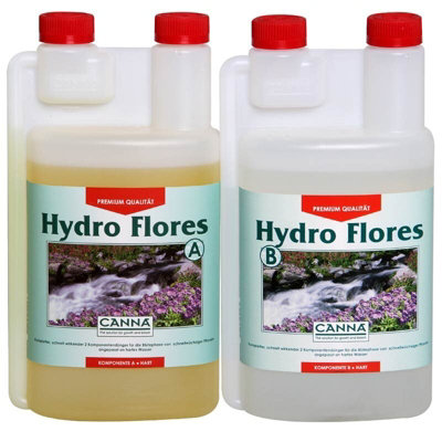 Canna Hydro Flores 1L A & B Hydroponics Plant Feed from B&Q