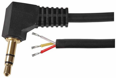 ProSignal Pro Signal3.5mm Stereo Jack Plug To Free Bare Ends Lead2M Black from B&Q