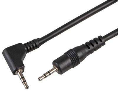 ProSignal Pro Signal2.5mm Stereo Jack Plug To Right Angled Plug Lead2M Black from B&Q