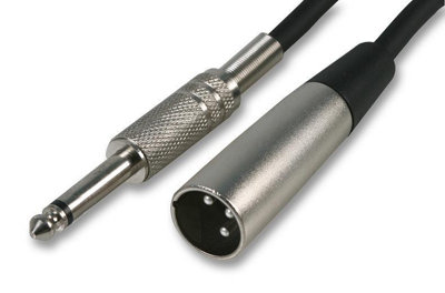 ProSignal Pro Signal6.35mm (1/4") Mono Jack Plug To 3 Pin Xlr Plug Lead3M Black from B&Q