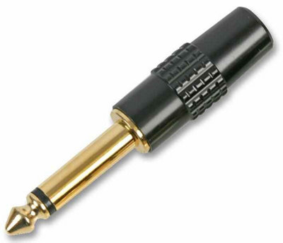 ProSignal Pro Signal6.35mm Mono Jack PlugGold from B&Q