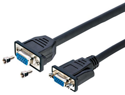 ProSignal Pro Signal15 Pin Vga Female To Female Panel Mount Adaptor Lead300mm Black from B&Q