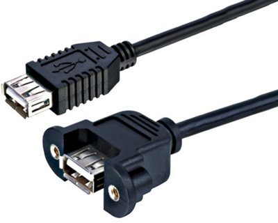 ProSignal Pro SignalUsb A Female To Female Panel Mount Adaptor Lead1M Black from B&Q