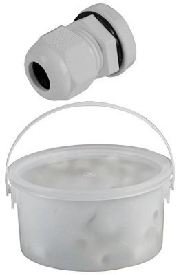 Concordia TechnologiesNylon Cable Glands M20 White (Tub Of 50) from B&Q