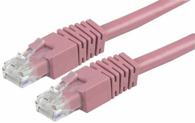 ProSignal Pro SignalRj45 Male To Male Cat6 Utp Ethernet Patch Lead2M Pink from B&Q