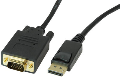 ProSignal Pro SignalDisplayport Male To Vga Male Lead3M Black from B&Q