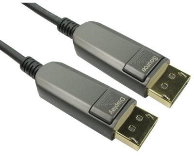 ProSignal Pro SignalActive Optical Displayport 1.4 Lead15M Black from B&Q