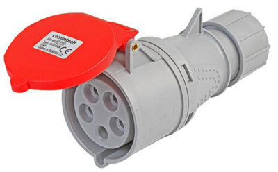 Pro Elec32A400VCable Mount Cee Socket3P+N+EBlackIp44 from B&Q
