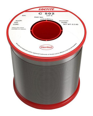 Multicore / Loctite No-Clean Leadfree Clear Residue Cored Solder Wire 0.7mm 500G from B&Q