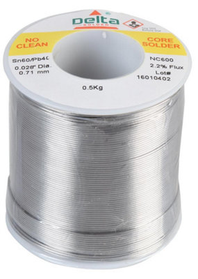 Qualitek60/40 Leaded Solder Wire0.7mm500G from B&Q