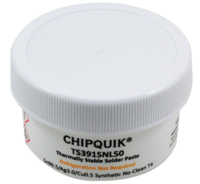 Chip Quik No-Clean Lead-Free Thermally Stable Solder Paste Jar T4 Mesh 50G from B&Q