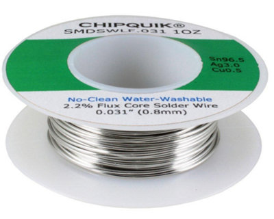 Chip QuikNo-CleanLead-Free Solder Wire0.8mm28G from B&Q