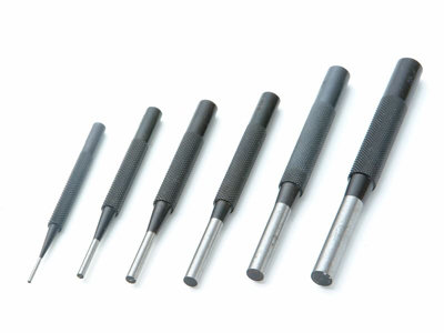 Priory - 135-S6 Parrallel Pin Punches In Wallet Set 6 Piece