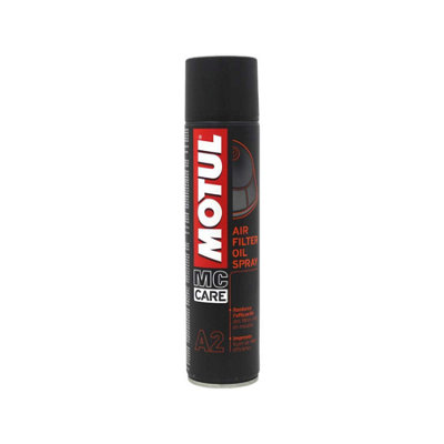 Motul Mc Care A2 Air Filter Oil Spray Lubricant For Motorcycles Spray 400Ml from B&Q
