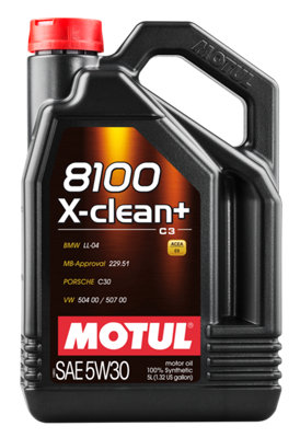 Motul 8100 X-Clean + 5W30 5L Auto Engine Lubricant Engine Oil 5W-30 Synthetic from B&Q
