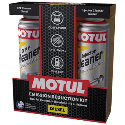Motul Diesel Emission Reduction Kit Dpf Cleaner & Injector Cleaner 600Ml from B&Q
