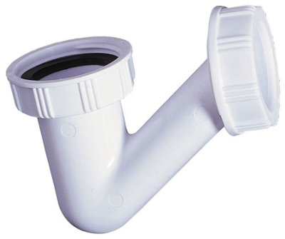 Wirquin 5/4 Inch X 32mm Bidet Drain Waste Trap Small Compact Space Saving Size from B&Q