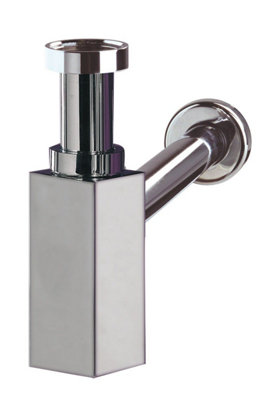Wirquin Wirquin Chrome-Plated Brass Waste Bottle Trap Drain Plumbing Bathroom Siphon from B&Q