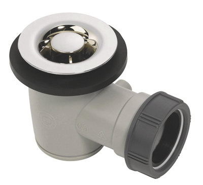 Wirquin Chrome-Plated Grid Shower Trap (Dia)40mm from B&Q