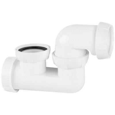 Wirquin Bathroom Round Bath Shower Waste Trap Bottle Plug Drain Kit Swivelling Outlet from B&Q