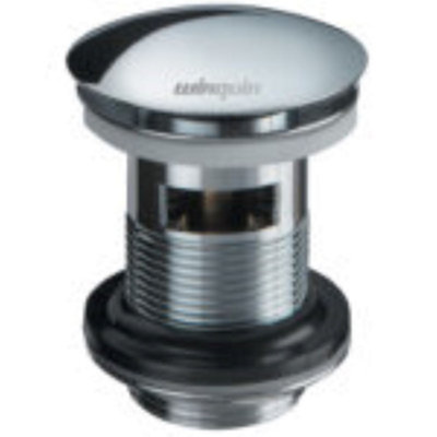 Wirquin Macdee Dome Sprung Basin Waste & Overflow Unslotted Chrome 30723104 from B&Q